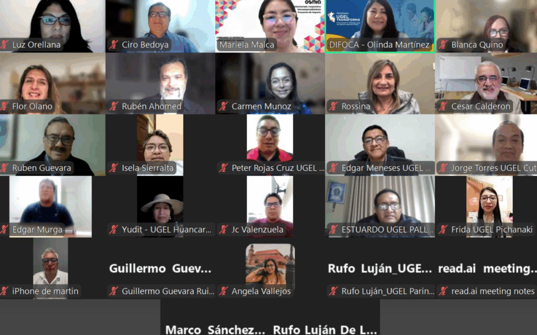 ¡Iniciamos el programa UGEL Transforma 2025 por quinto año consecutivo! 💡